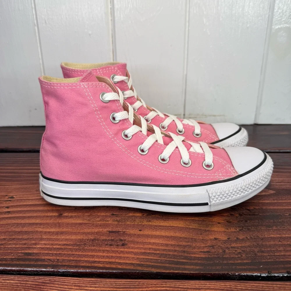 Converse Chuck Taylor All Star High Top Sneakers – Pink - Women’s Size 7 - Picture 2 of 9